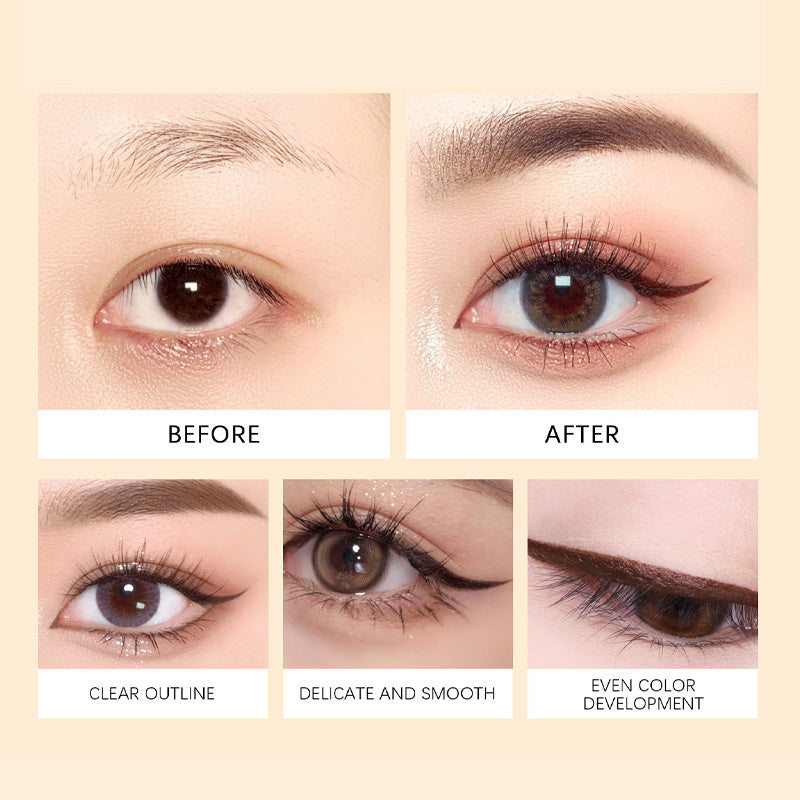 🎁Letzter Tag: Kaufen Sie 1 und erhalten Sie 1 gratis🔥-🌟24 Stunden wasserfester Eyeliner Duo, anspitzbarer Kajalstift