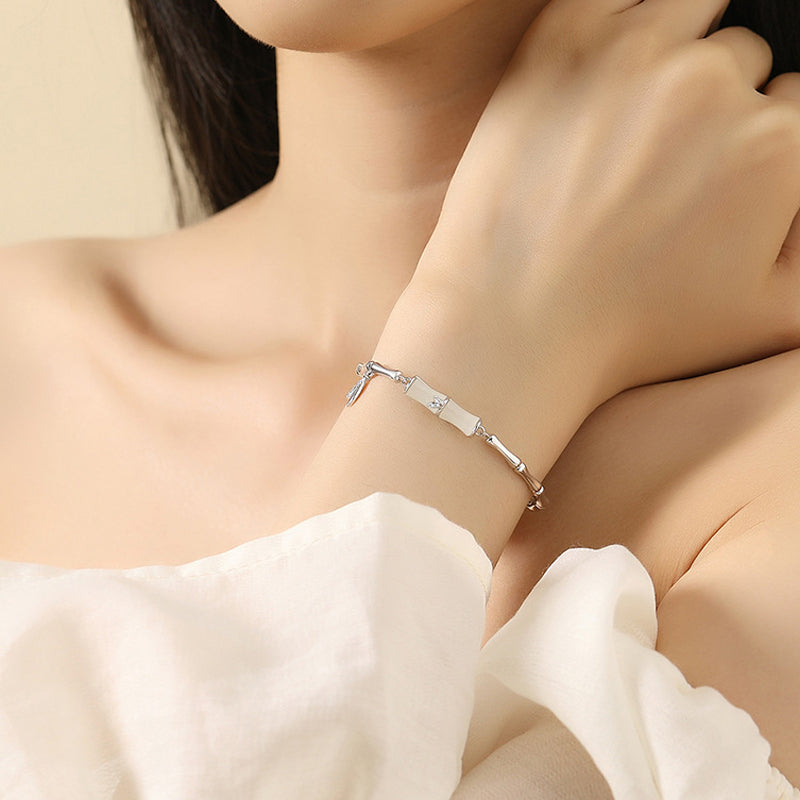 ⏳Zeitlich begrenztes Sonderangebot⏰Bambusarmband für Damen mit Kette📿