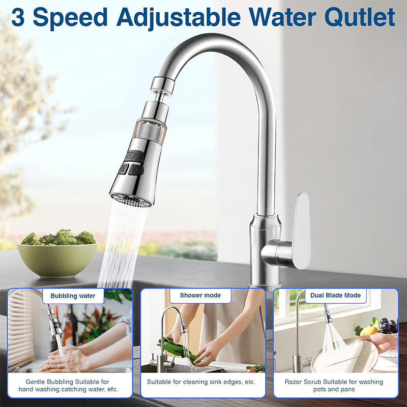 🏆خصم 50% 🚿 رأس صنبور للمطبخ يدور 360 درجة 💧