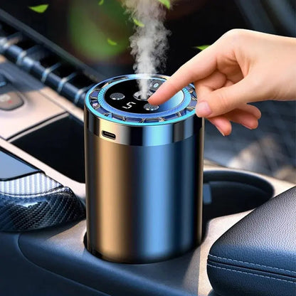 🚘 Auto-Diffusor mit Automatikstart & LED-Beleuchtung – 5x stärkerer Duft, 100% natürliche Öle, passt in jedes Fahrzeug!