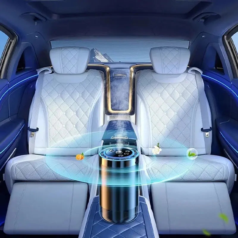🚘 Auto-Diffusor mit Automatikstart & LED-Beleuchtung – 5x stärkerer Duft, 100% natürliche Öle, passt in jedes Fahrzeug!