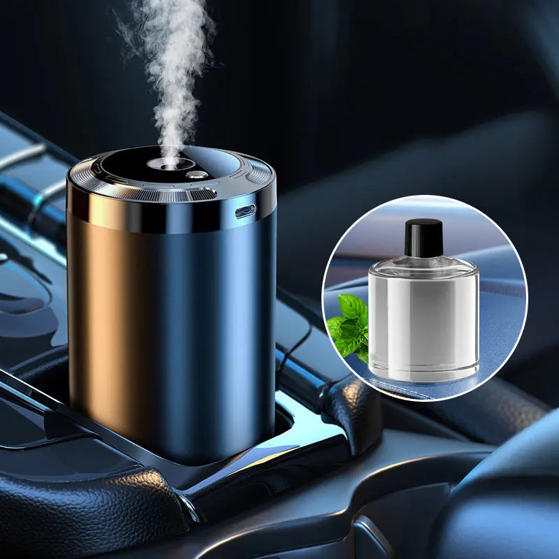 🚘 Auto-Diffusor mit Automatikstart & LED-Beleuchtung – 5x stärkerer Duft, 100% natürliche Öle, passt in jedes Fahrzeug!