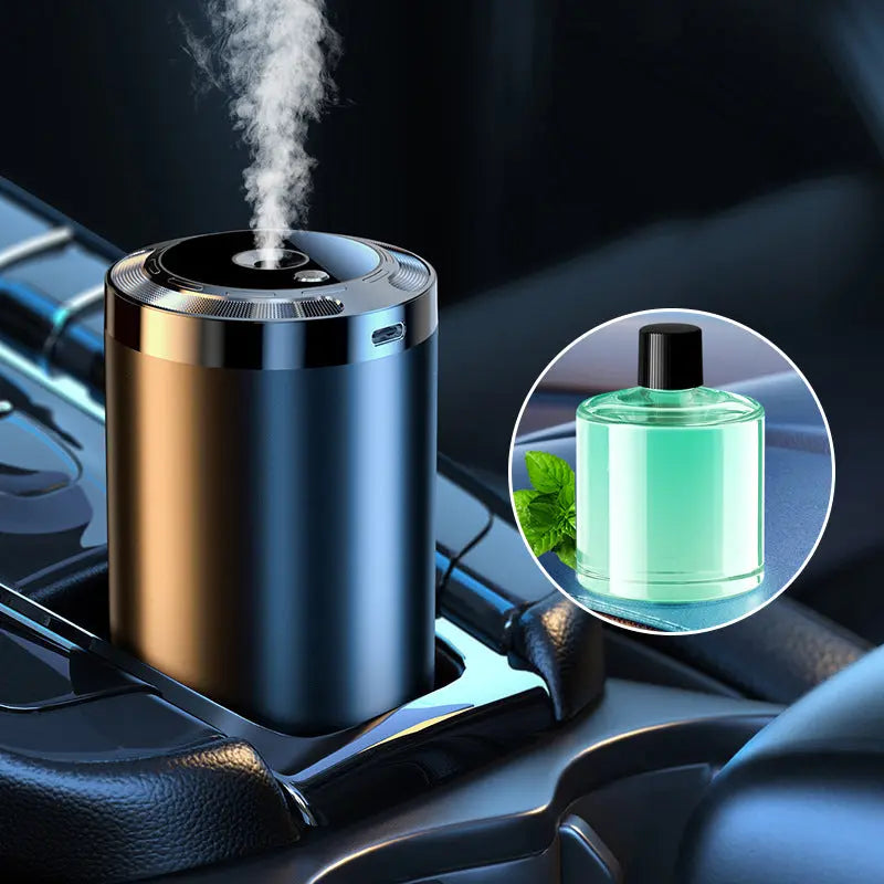 🚘 Auto-Diffusor mit Automatikstart & LED-Beleuchtung – 5x stärkerer Duft, 100% natürliche Öle, passt in jedes Fahrzeug!