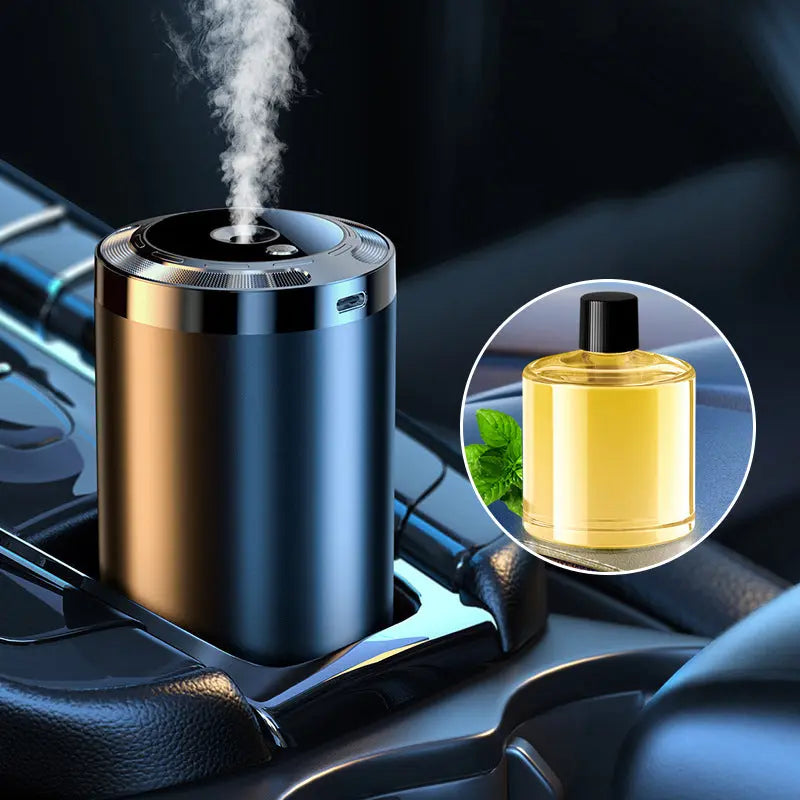 🚘 Auto-Diffusor mit Automatikstart & LED-Beleuchtung – 5x stärkerer Duft, 100% natürliche Öle, passt in jedes Fahrzeug!