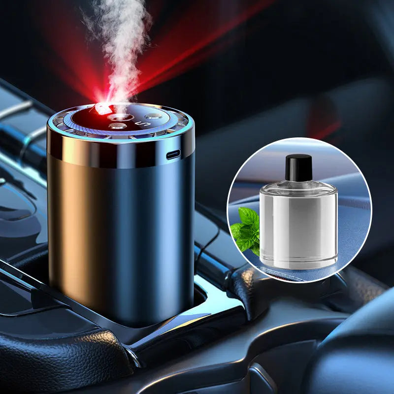 🚘 Auto-Diffusor mit Automatikstart & LED-Beleuchtung – 5x stärkerer Duft, 100% natürliche Öle, passt in jedes Fahrzeug!