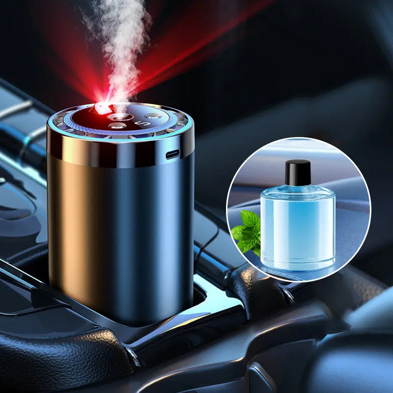 🚘 Auto-Diffusor mit Automatikstart & LED-Beleuchtung – 5x stärkerer Duft, 100% natürliche Öle, passt in jedes Fahrzeug!