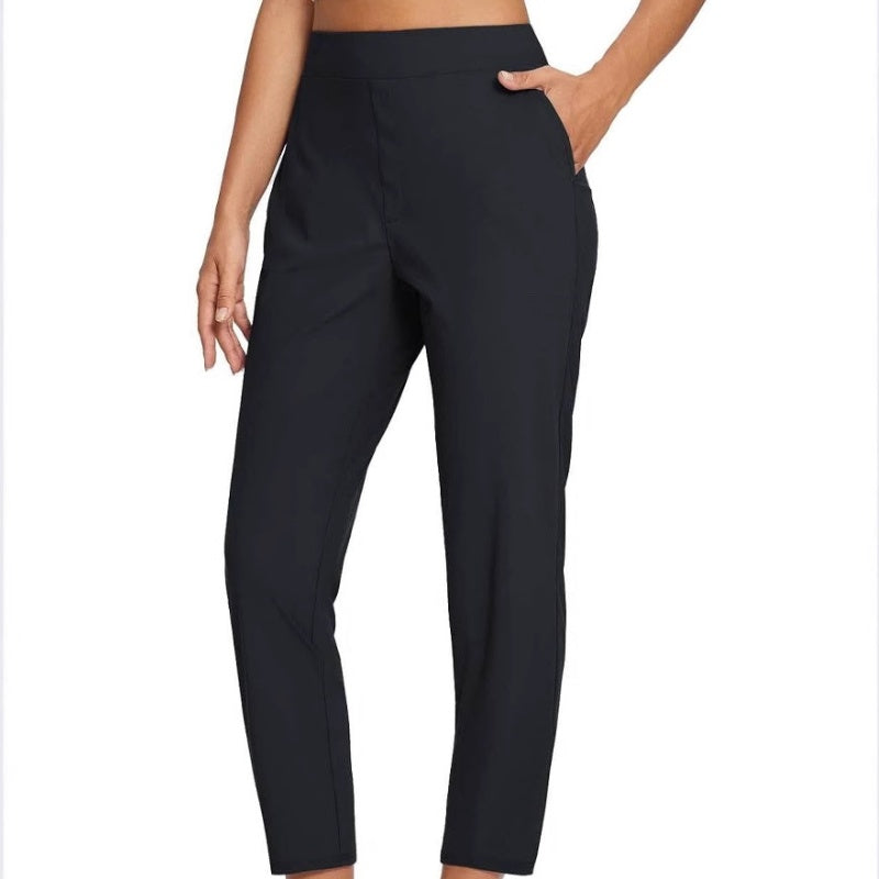 ❤️‍🔥Sommer-Verkauf 50% Rabatt🏆Elastische Damenhose mit hoher Taille und Reißverschlusstaschen