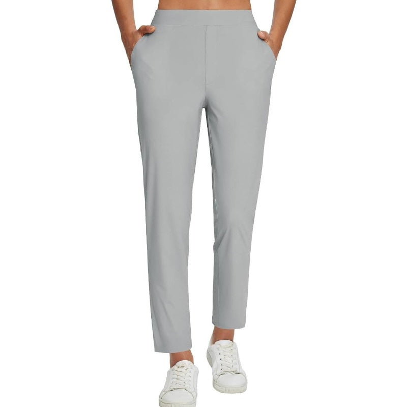 ❤️‍🔥Sommer-Verkauf 50% Rabatt🏆Elastische Damenhose mit hoher Taille und Reißverschlusstaschen
