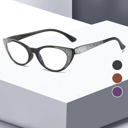 👓 Katzenaugen-Lesebrille mit Blue Light Blocking