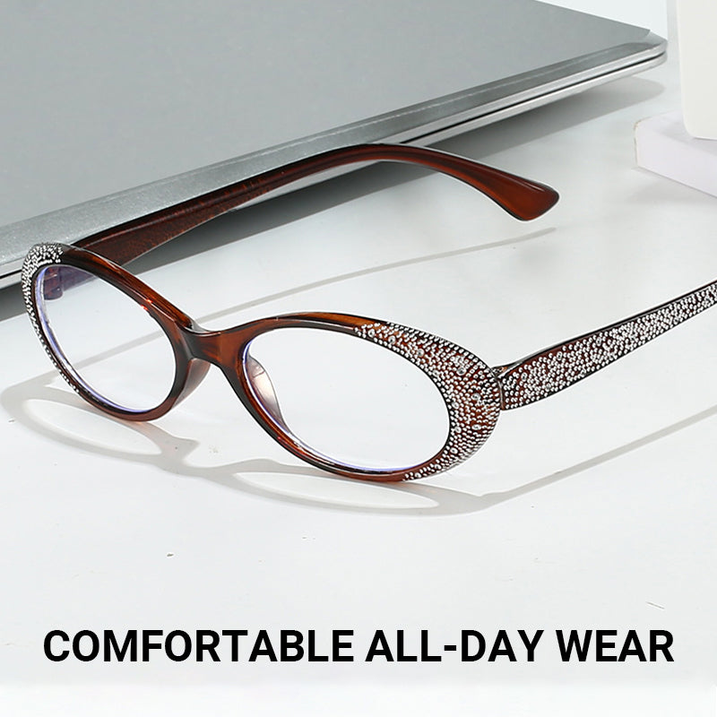 👓 Katzenaugen-Lesebrille mit Blue Light Blocking