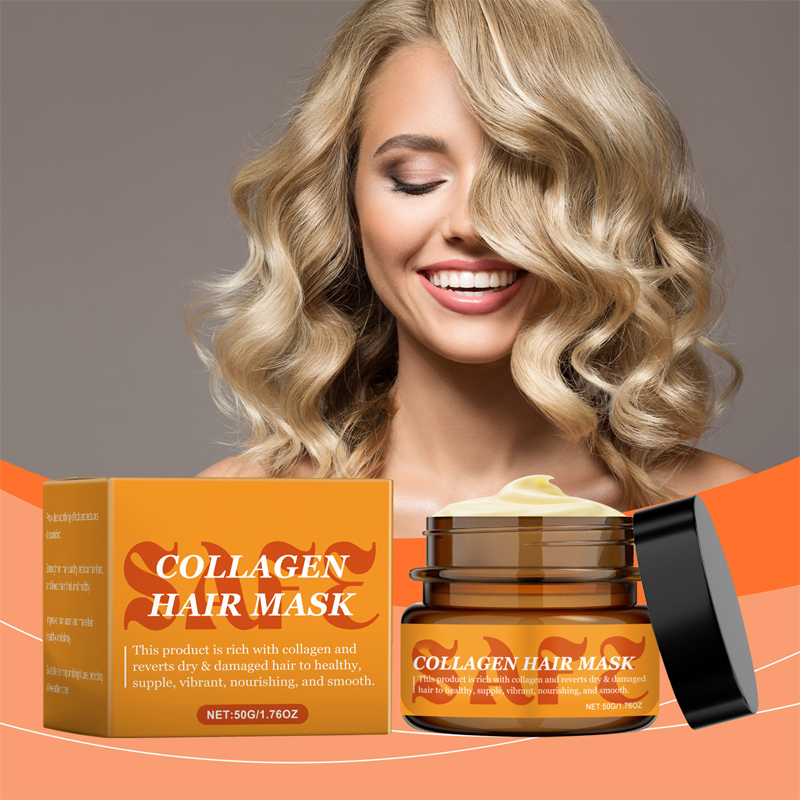 ⏳🌸3 kaufen 2 gratis (5 Stück)⏰💖Kollagen-Haarmaske für trockenes und strapaziertes Haar