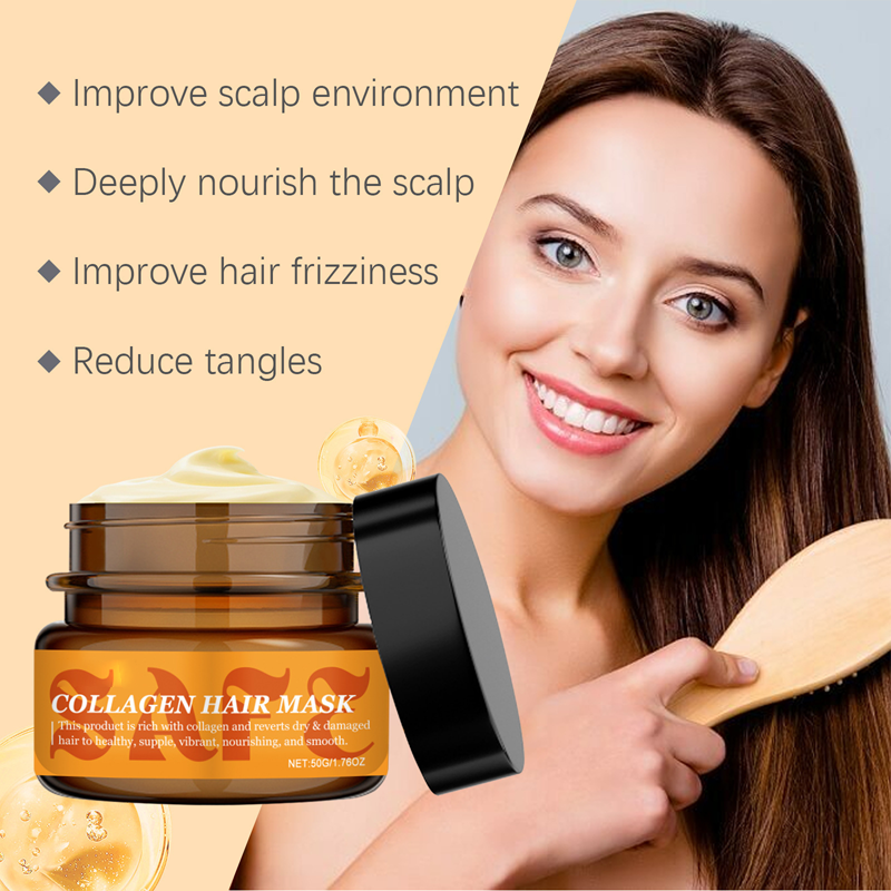 ⏳🌸3 kaufen 2 gratis (5 Stück)⏰💖Kollagen-Haarmaske für trockenes und strapaziertes Haar