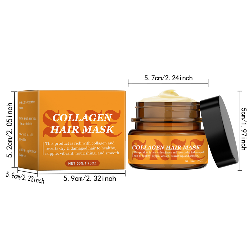 ⏳🌸3 kaufen 2 gratis (5 Stück)⏰💖Kollagen-Haarmaske für trockenes und strapaziertes Haar