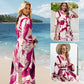👗🌸 Maxi-Blumenkleid für Damen mit V-Ausschnitt – Fließender Stoff, Romantisches Design & Perfekt für Den Sommer ☀️
