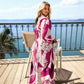 👗🌸 Maxi-Blumenkleid für Damen mit V-Ausschnitt – Fließender Stoff, Romantisches Design & Perfekt für Den Sommer ☀️