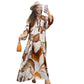 👗🌸 Maxi-Blumenkleid für Damen mit V-Ausschnitt – Fließender Stoff, Romantisches Design & Perfekt für Den Sommer ☀️