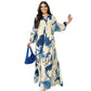 👗🌸 Maxi-Blumenkleid für Damen mit V-Ausschnitt – Fließender Stoff, Romantisches Design & Perfekt für Den Sommer ☀️