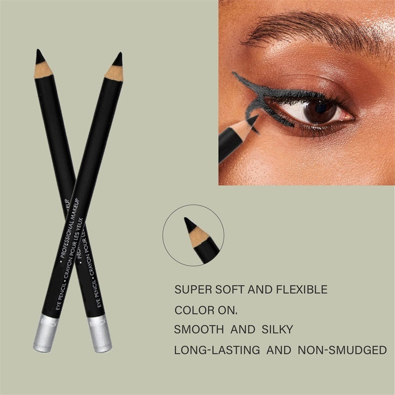 💜✏️ KAUF 1, ERHALTE 1 GRATIS! Professioneller Holz-Eyeliner Stift mit weicher Mine – Wasserfest & extrem langanhaltend – 6 trendige Farbtöne für individuelles Augen-Make-up ✨
