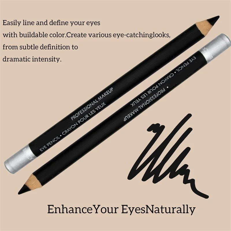 💜✏️ KAUF 1, ERHALTE 1 GRATIS! Professioneller Holz-Eyeliner Stift mit weicher Mine – Wasserfest & extrem langanhaltend – 6 trendige Farbtöne für individuelles Augen-Make-up ✨