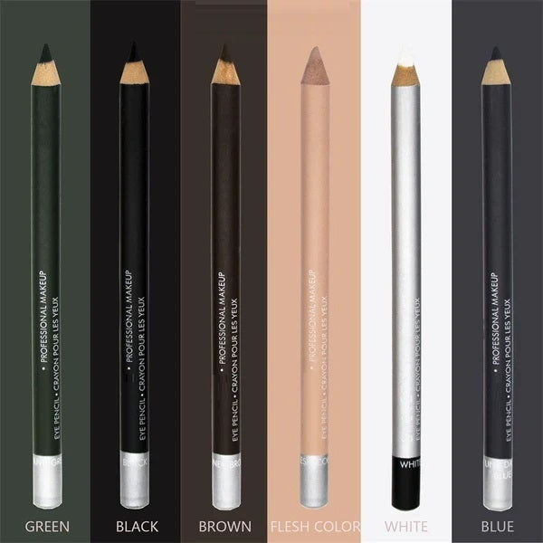 💜✏️ KAUF 1, ERHALTE 1 GRATIS! Professioneller Holz-Eyeliner Stift mit weicher Mine – Wasserfest & extrem langanhaltend – 6 trendige Farbtöne für individuelles Augen-Make-up ✨