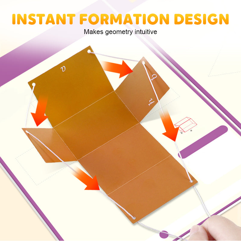 🔥Letzter Tag 50% REDUKTION👶📐Ziehschnur 3D-Geometrie Lernbuch