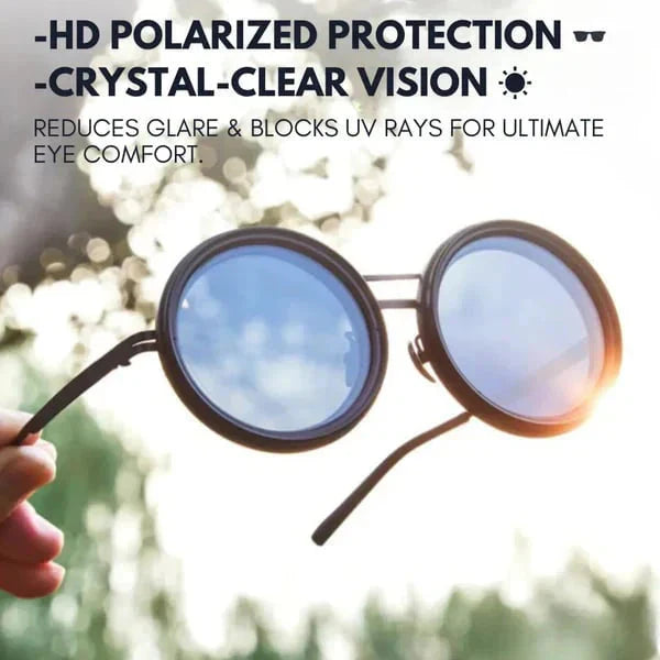 🚀🌤️ Verstellbare getönte, polarisierte runde Sonnenbrille👓