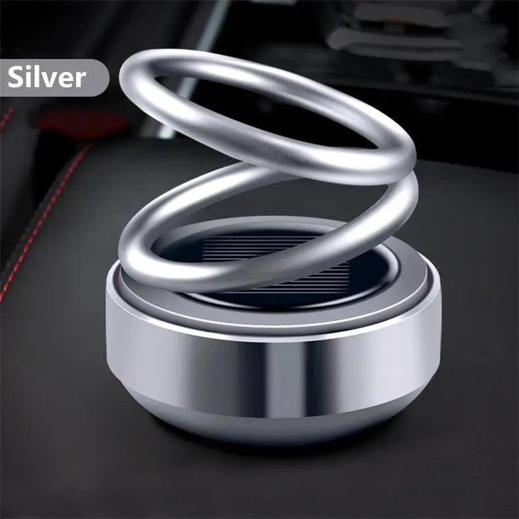 ☀️🔋 Solar-Doppelring Auto-Aromatherapie – 360° Duftverbreitung mit Sonnenenergie für frisches Auto-Klima! ✨