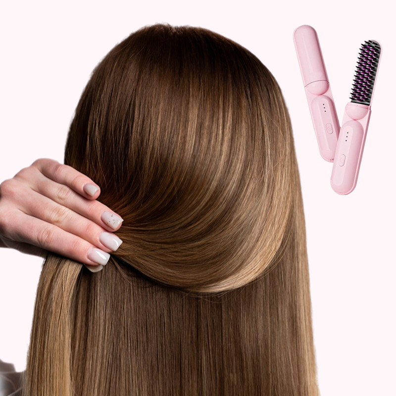 🔥Heißer Verkauf 50% Rabatt🔥GLÄTTUNGSKAMM: Für lockiges & glattes Haar | Salon-Resultate zu Hause