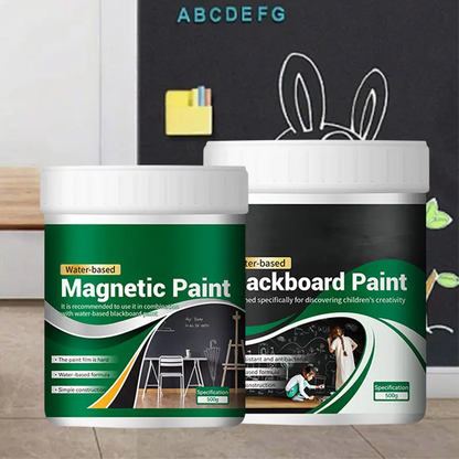 Kaufe 2, erhalte 1 GRATIS! 🎨🧲 Wasserbasierte Tafel- & Magnetfarbe – Geruchlos, kratzfest & stark haftend Für Wände, Holz & Beton