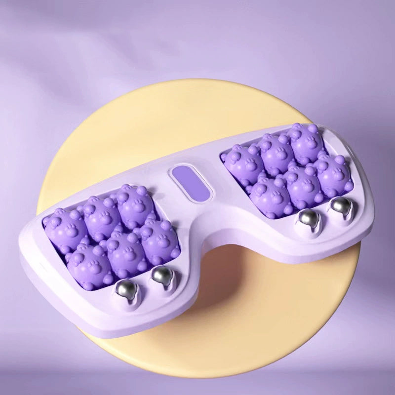 🎁 Mehr kaufen, mehr sparen! 💜🦶 Tragbare Doppelfußmassagewalze – Entspannung jederzeit und überall