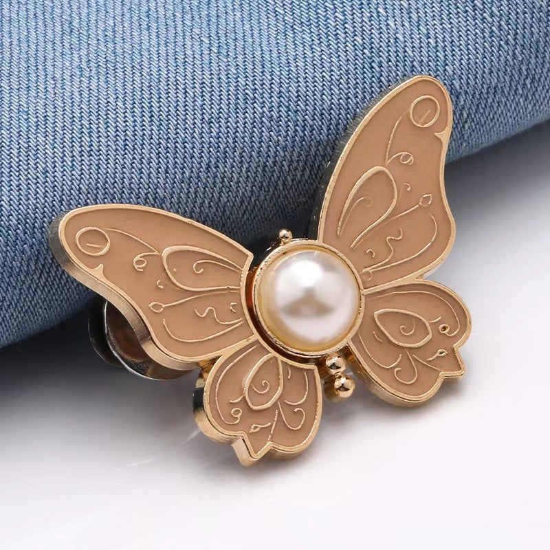 🎁 KAUFE 1, ERHALTE 1 GRATIS! 🦋✨ Abnehmbare Schmetterlings-Taillenverstellschnalle – Praktisch & stylisch 💖🌟