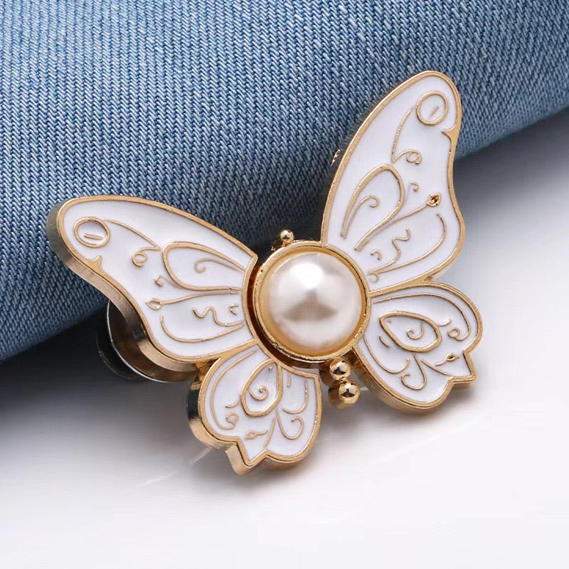 🎁 KAUFE 1, ERHALTE 1 GRATIS! 🦋✨ Abnehmbare Schmetterlings-Taillenverstellschnalle – Praktisch & stylisch 💖🌟