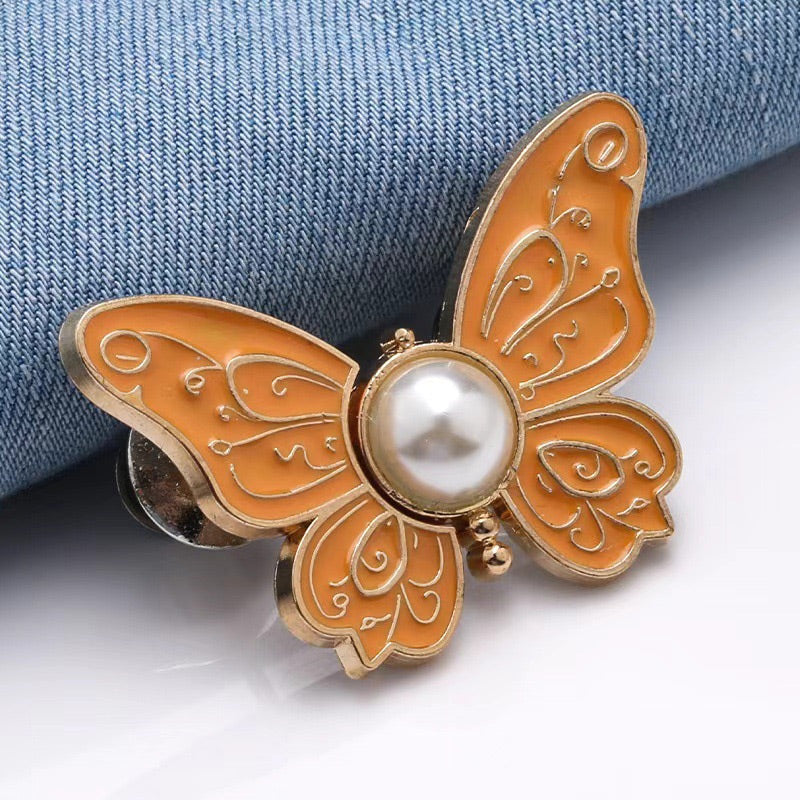 🎁 KAUFE 1, ERHALTE 1 GRATIS! 🦋✨ Abnehmbare Schmetterlings-Taillenverstellschnalle – Praktisch & stylisch 💖🌟