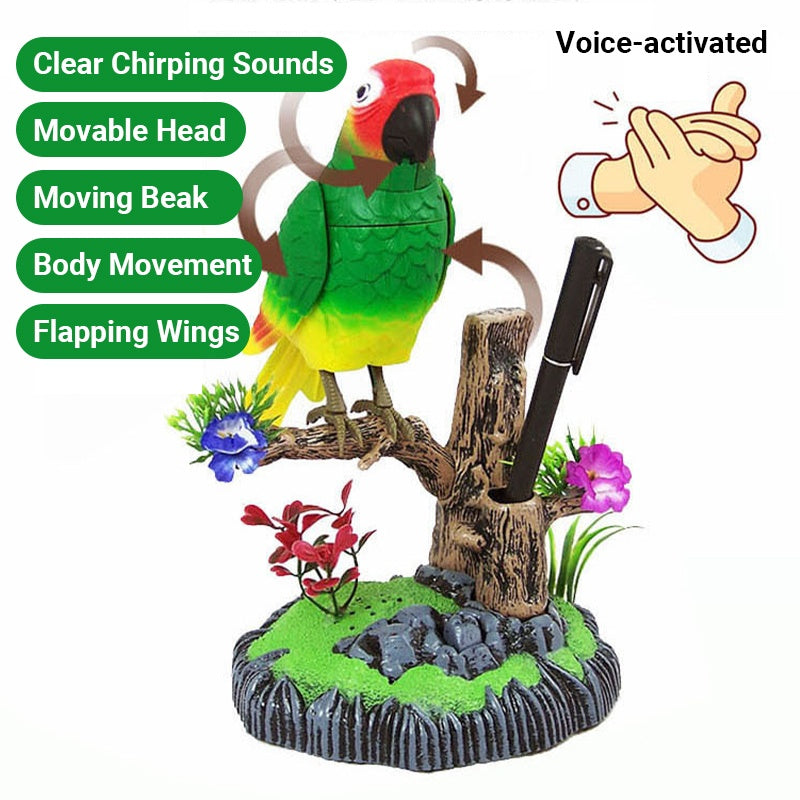 🎁 KAUFEN SIE 2, ERHALTEN SIE 1 GRATIS! 🐦✨ Interaktives Spielzeug mit sprachaktiviertem zwitscherndem Vogel 🎶💛