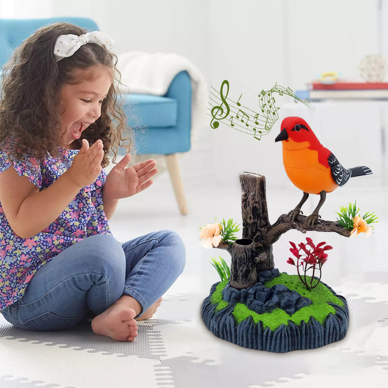 🎁 KAUFEN SIE 2, ERHALTEN SIE 1 GRATIS! 🐦✨ Interaktives Spielzeug mit sprachaktiviertem zwitscherndem Vogel 🎶💛