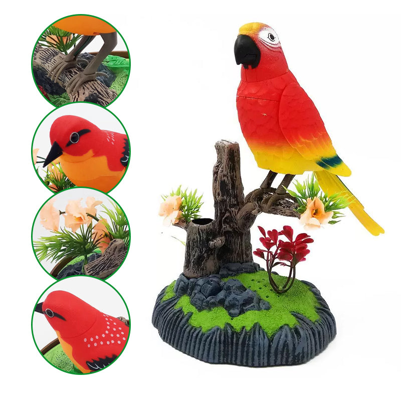 🎁 KAUFEN SIE 2, ERHALTEN SIE 1 GRATIS! 🐦✨ Interaktives Spielzeug mit sprachaktiviertem zwitscherndem Vogel 🎶💛
