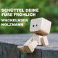 🔥 KAUFE 2, SPAREN SIE 5,99 € ! 🙂✨ Wippendes Holzmännchen mit Wohlfühl-Lächeln – Kreatives Auto-Duftaccessoire 🌿🚗