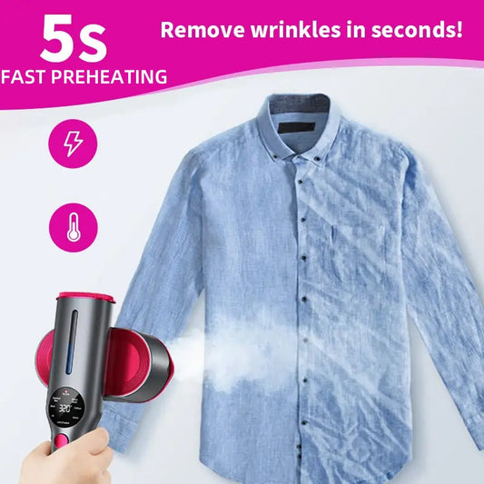 📢📢57 % RABATT!!! 🔥✨ Handdampfglätter – Intensiver Dampf, schnelles Aufheizen & 90° drehbarer Kopf | Ideal für Reisen und Zuhause ⚡