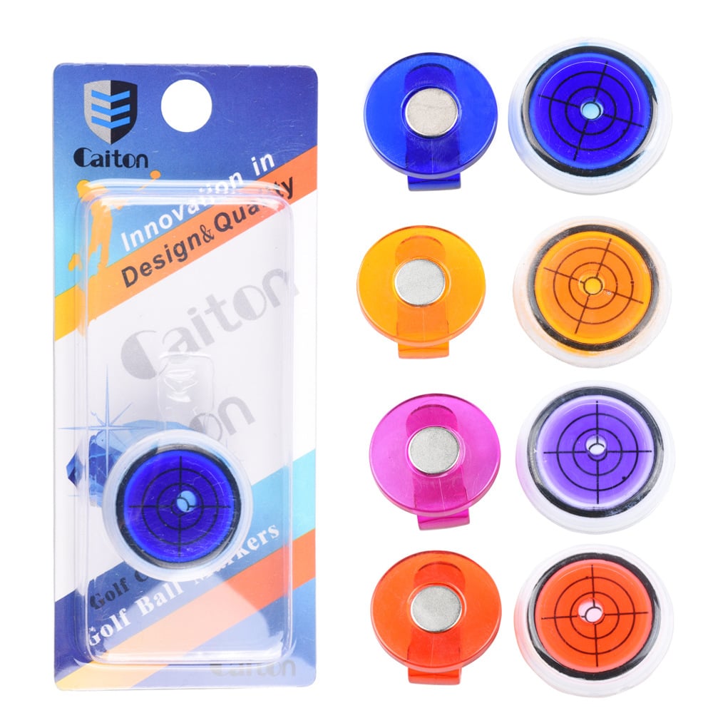 🔥 Sommer-Hot-Sale 50% RABATT ⛳✨ (Golftrainer) Golfball-Marker – Runde Kappe mit Clip & Level-Funktion 🏌️‍♂️🎯
