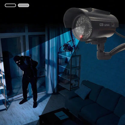 🏆 Solar-Sicherheitskamera-Dummy – 360° Abschreckung, 0% Stromkosten!🌞📹