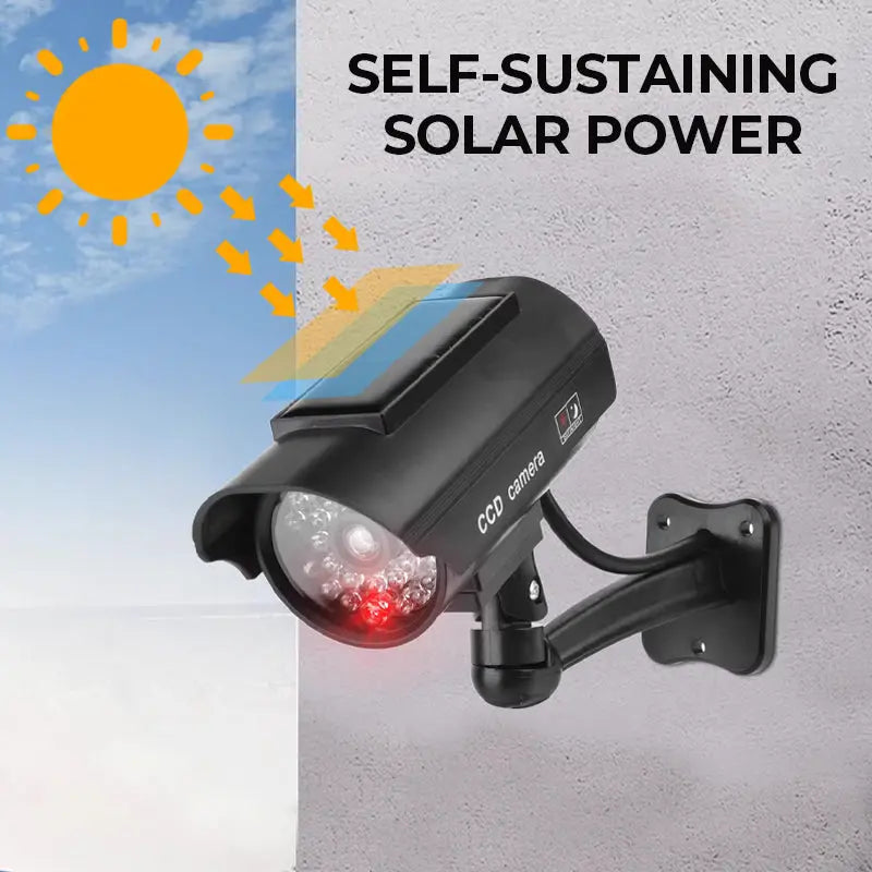 🏆 Solar-Sicherheitskamera-Dummy – 360° Abschreckung, 0% Stromkosten!🌞📹