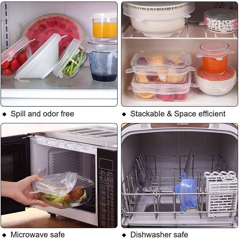 🍱 50% RABATT! ♻️ Silikon-Lebensmitteldeckel (6er-Set) – Luftdicht, BPA-frei & spülmaschinenfest – Lebensmittel frisch halten, wiederverwendbar & umweltfreundlich ✨