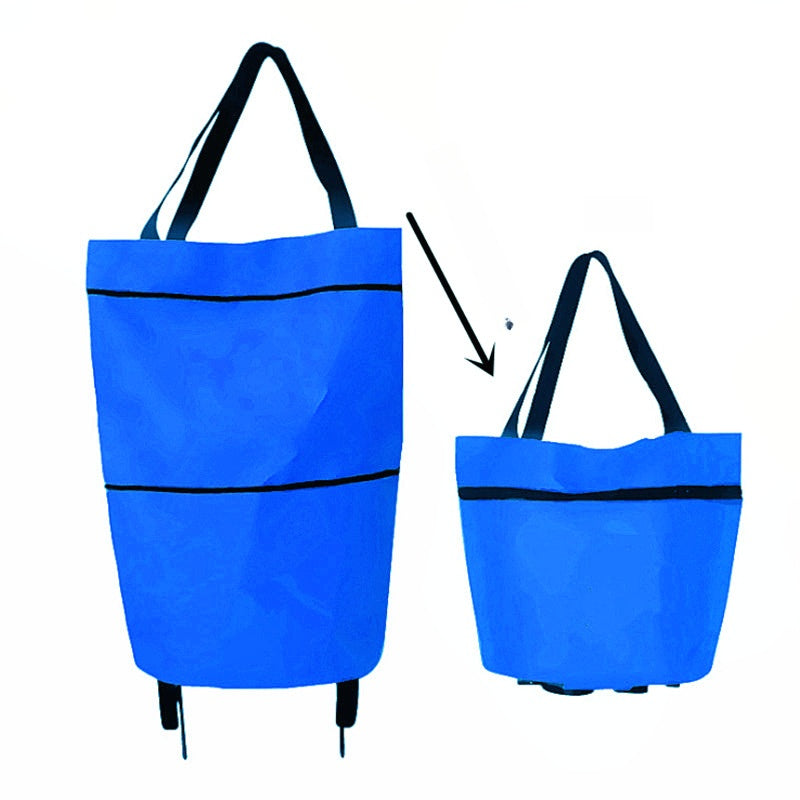 📢📢 50% Rabatt !!🛍️2-in-1 faltbarer Einkaufswagen