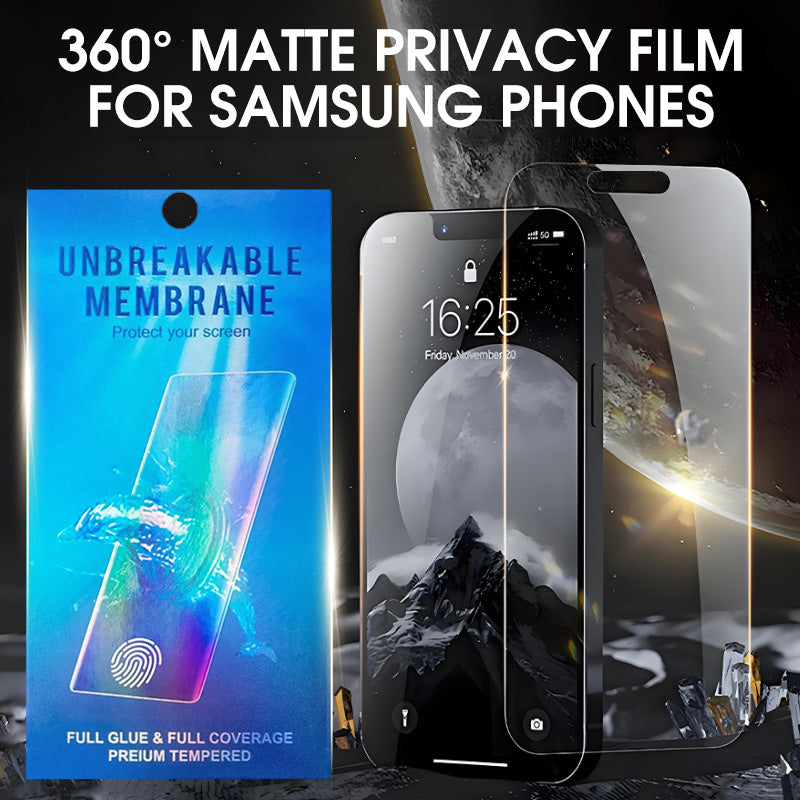 📱🛡️ 50% RABATT! 360°-Matte-Sichtschutzfolie für  iPhone  & Samsung  – Anti-Spy, mattierte Oberfläche & randlose Vollschutz-Abdeckung ✨