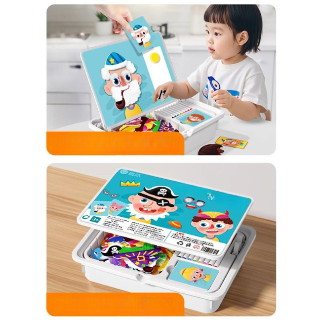 ⏳Begrenzte Zeit 40% Rabatt💥🔥🎨Magnetisches Puzzle zum Anziehen von Gesichtern für Kinder im Vorschulalter