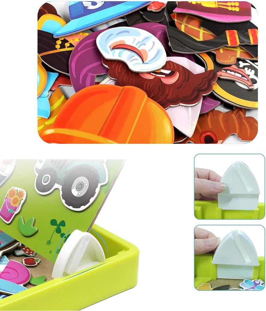 ⏳Begrenzte Zeit 40% Rabatt💥🔥🎨Magnetisches Puzzle zum Anziehen von Gesichtern für Kinder im Vorschulalter