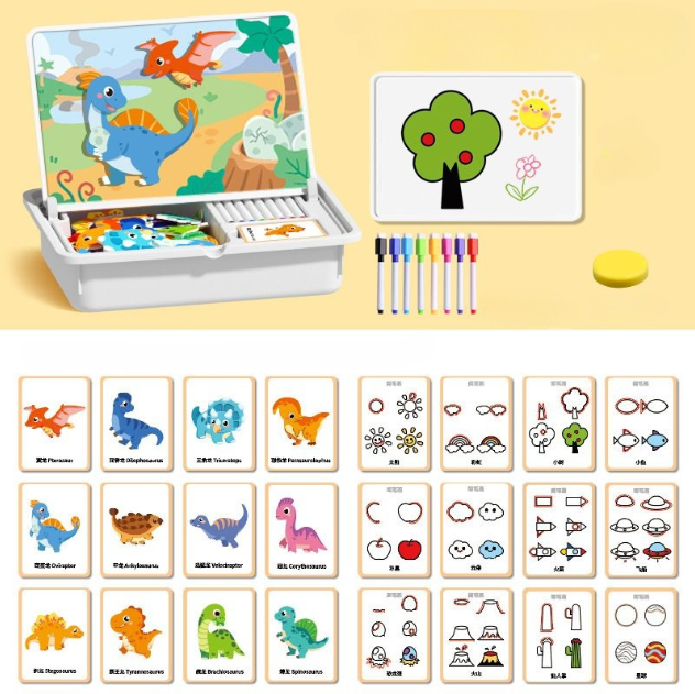 ⏳Begrenzte Zeit 40% Rabatt💥🔥🎨Magnetisches Puzzle zum Anziehen von Gesichtern für Kinder im Vorschulalter