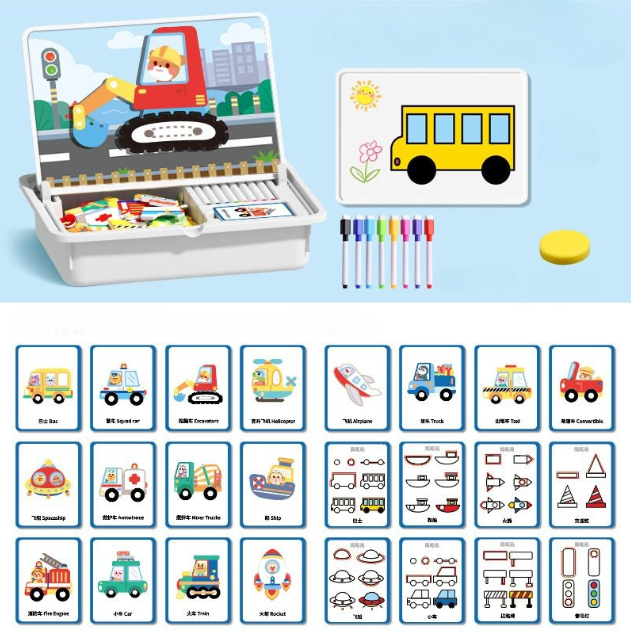 ⏳Begrenzte Zeit 40% Rabatt💥🔥🎨Magnetisches Puzzle zum Anziehen von Gesichtern für Kinder im Vorschulalter