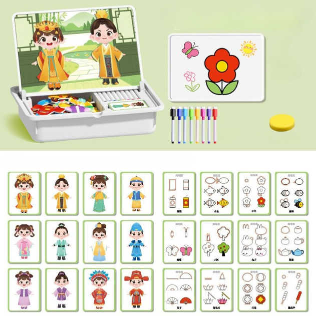 ⏳Begrenzte Zeit 40% Rabatt💥🔥🎨Magnetisches Puzzle zum Anziehen von Gesichtern für Kinder im Vorschulalter