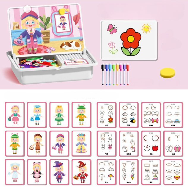 ⏳Begrenzte Zeit 40% Rabatt💥🔥🎨Magnetisches Puzzle zum Anziehen von Gesichtern für Kinder im Vorschulalter